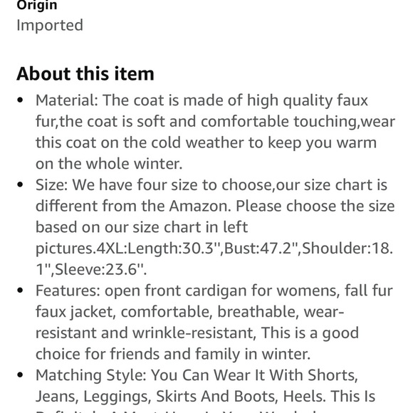 Elegant White Fur Coat - Picture 8 of 8